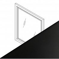 Зеркало для ванной комнаты Jardin черный 72.5x81.4 см 10436-В032