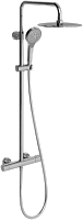 Душевая стойка с термостатом Villeroy&Boch EMBRACE PLUS TVS1082500361, верхний душ d250 мм, хром TVS1082500361
