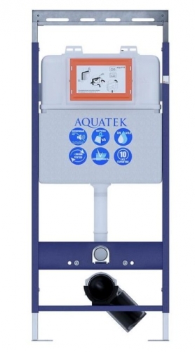 Инсталляция для подвесного унитаза Aquatek Easy Fix 51 INS-0000009 с регулируемой верхней планкой INS-0000009