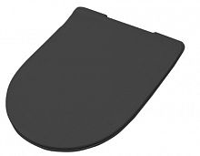 Artceram FILE 2.0 Сиденье для унитаза, супер тонкое, быстросьемное с микролифтом , цвет черный матовый FLA014 17